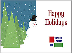 Snowman Logo Card D1352U-4B